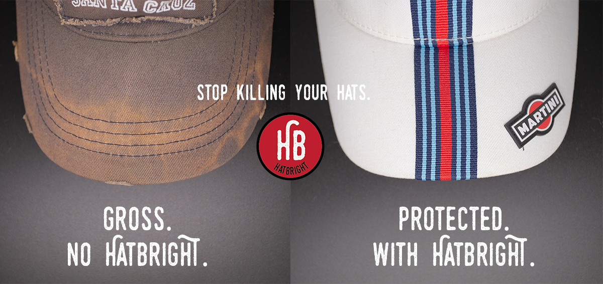 Hatbright 2.0 Hat Sweat Liner - Improved Hat Protector, Hat Liners  Protection - Safe for Sensitive Skin, Washable & Reusable